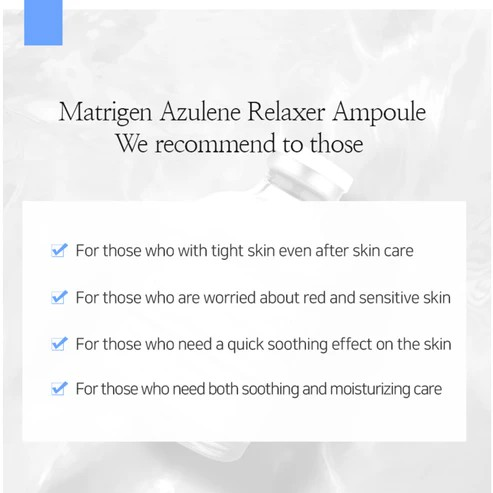 MATRIGEN: Azulene Relaxer Ampoule (50ML / Per BOX)