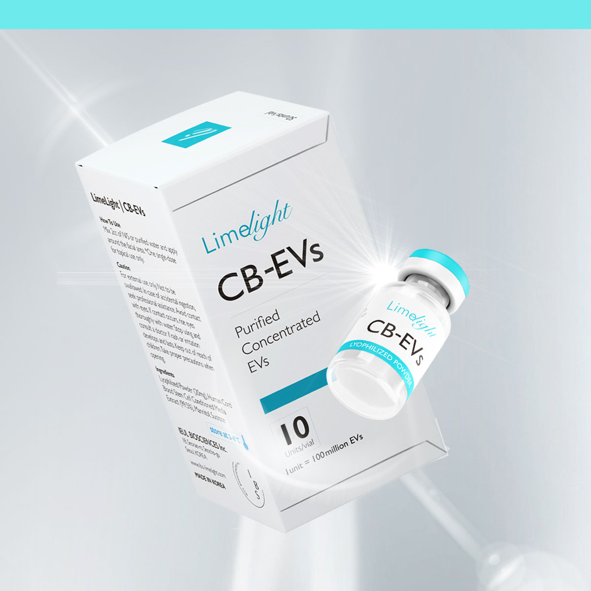 LimeLight Exosomes CB-EVs 10units/20mg (5 Boxes per BUNDLE/1 Vial per Box)