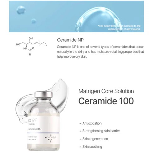 MATRIGEN: Core Solution Ceramide 100 (30ML / Per BOX)_Retail $40