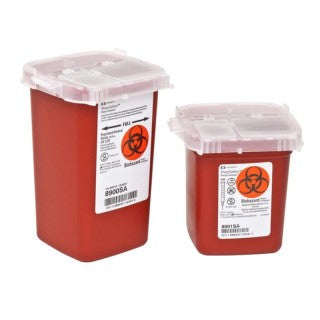 Monoject Phlebotomy Sharps Container, 1 Qt, Red