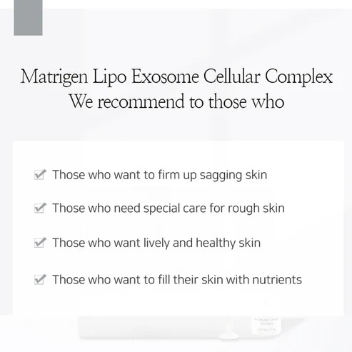 MATRIGEN: Lipo Exosome Cellular Complex (5 Vials & 5 Syringes / Per BOX)_Retail $98