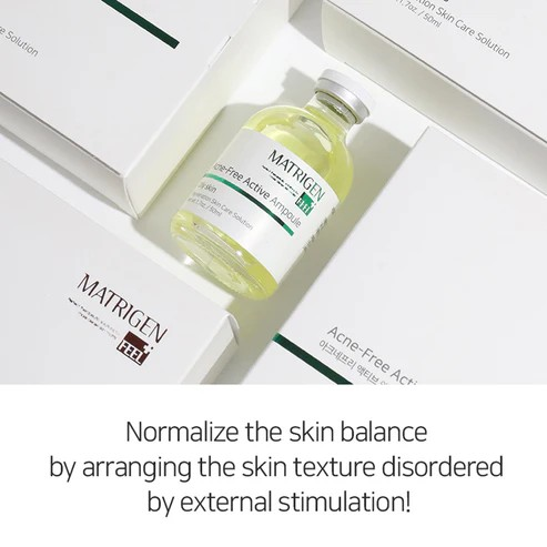 MATRIGEN: Acne Free Active Ampoule (50ML / Per BOX)_Retail $50